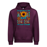 Mauve Wine god gifted me two titles mom and bebe  and i rock Urban Hoodie - JahusDesignShop