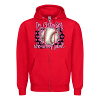 Red in october we wear pink baseball Zipper Hoodie - BarkalooDesign