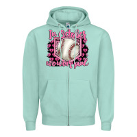 Seafoam in october we wear pink baseball Zipper Hoodie - BarkalooDesign