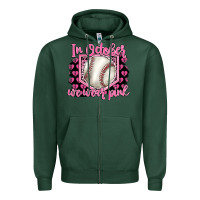 In October We Wear Pink Baseball Zipper Hoodie | Teevron
