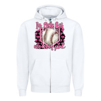 White in october we wear pink baseball Zipper Hoodie - BarkalooDesign