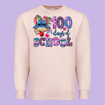 100 Days Of School Premium Sweatshirt Designed By Adodesignshop