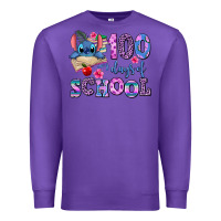 Purple 100 days of school Premium Sweatshirt - AdoDesignShop