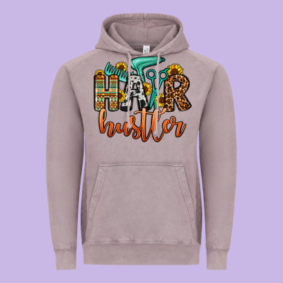 Hair Hustler Vintage Hoodie Designed By Oliviacreatesart