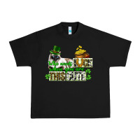 Black St. Patrick's cat who needs luck when you are this Urban Heavy Tee - CowGirlArtShop