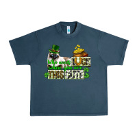 Midnight Navy St. Patrick's cat who needs luck when you are this Urban Heavy Tee - CowGirlArtShop