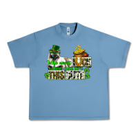 Pebble Blue St. Patrick's cat who needs luck when you are this Urban Heavy Tee - CowGirlArtShop