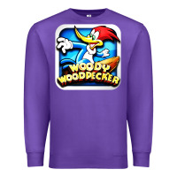 Purple #woody woodpecker character Premium Sweatshirt - longCreatives