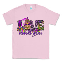 Bubblegum Pink Love Mardi Gras with gnome Classic Tee - HowdyJamesFarm