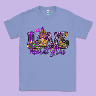 Love Mardi Gras With Gnome Classic Tee Designed By Howdyjamesfarm