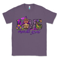 Lavender Love Mardi Gras with gnome Classic Tee - HowdyJamesFarm