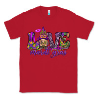 Red Love Mardi Gras with gnome Classic Tee - HowdyJamesFarm