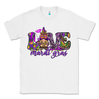 White Love Mardi Gras with gnome Classic Tee - HowdyJamesFarm