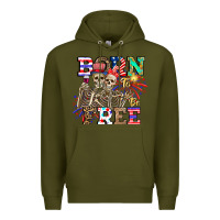 Army Green boy grandma Premium Hoodie - CowhideDigitalArt