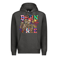 Charcoal Heather boy grandma Premium Hoodie - CowhideDigitalArt