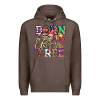 Coffee boy grandma Premium Hoodie - CowhideDigitalArt