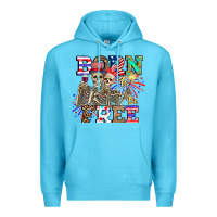 Ocean Blue boy grandma Premium Hoodie - CowhideDigitalArt