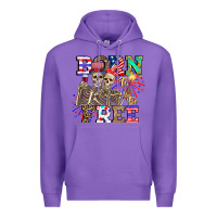 Purple boy grandma Premium Hoodie - CowhideDigitalArt