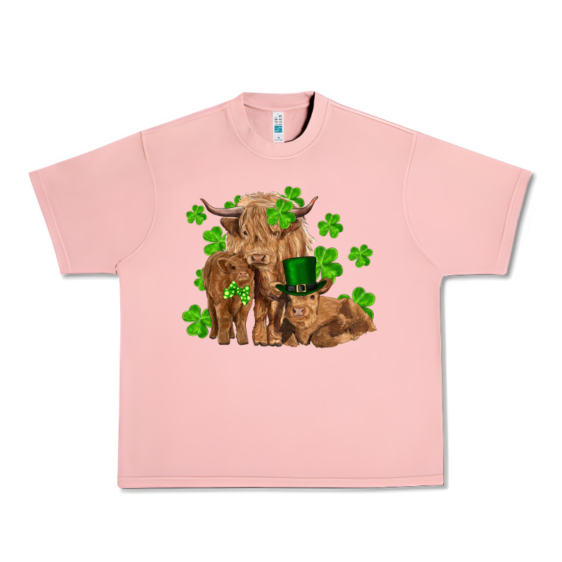 St Patricks Day Cow Family Urban Heavy Tee by RanaPortraitStore | Teevron