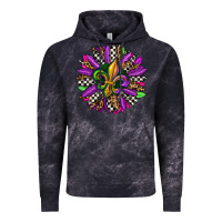 Cloud Black mardi gras sunflower Vintage Hoodie - OliviaCreatesArt