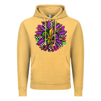 Vintage Mustard mardi gras sunflower Vintage Hoodie - OliviaCreatesArt