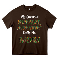 Chocolate Brown My Favorite Dental Assistant Calls Me Mom Heavy Core Tee - Bettercallsaul