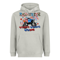 Red White Wroom Wroom Wroom Heavyweight Hoodie | Teevron