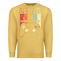 Antique Gold level 34 unlocked shirt video gamer 34th birthday gifts tee t shirt Premium Sweatshirt - longCreatives