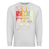 Dove Grey level 34 unlocked shirt video gamer 34th birthday gifts tee t shirt Premium Sweatshirt - longCreatives
