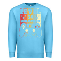 Ocean Blue level 34 unlocked shirt video gamer 34th birthday gifts tee t shirt Premium Sweatshirt - longCreatives