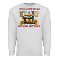 Dove Grey i sew a piece of my heart into every quilt i make Premium Sweatshirt - AdoDesignShop