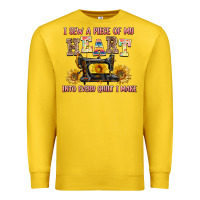 Lemon i sew a piece of my heart into every quilt i make Premium Sweatshirt - AdoDesignShop