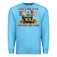 Ocean Blue i sew a piece of my heart into every quilt i make Premium Sweatshirt - AdoDesignShop