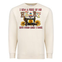 Sandshell i sew a piece of my heart into every quilt i make Premium Sweatshirt - AdoDesignShop