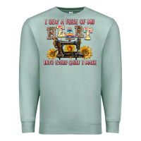 Seafoam i sew a piece of my heart into every quilt i make Premium Sweatshirt - AdoDesignShop