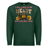 Sports Green i sew a piece of my heart into every quilt i make Premium Sweatshirt - AdoDesignShop