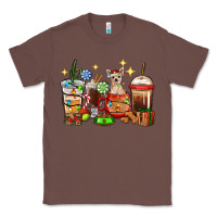 Chestnut Christmas coffee cups with Chihuahua Classic Tee - RanaPortraitStore