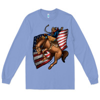 Colony Blue American Cowboy Long Sleeve Tee - Jasminsmagicworld