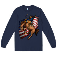 Navy American Cowboy Long Sleeve Tee - Jasminsmagicworld