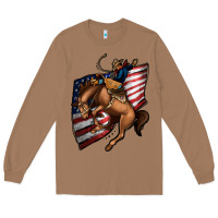 Toasted Coconut American Cowboy Long Sleeve Tee - Jasminsmagicworld