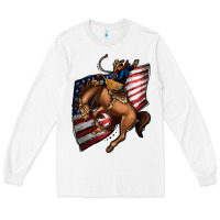 White American Cowboy Long Sleeve Tee - Jasminsmagicworld