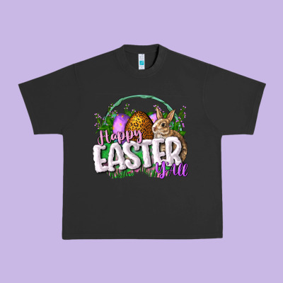 Happy Eashappy Easter Y'all Easter Day Urban Heavy Tee Designed By Cowgirlartshop