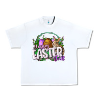 White happy easHappy Easter y'all Easter Day Urban Heavy Tee - CowGirlArtShop