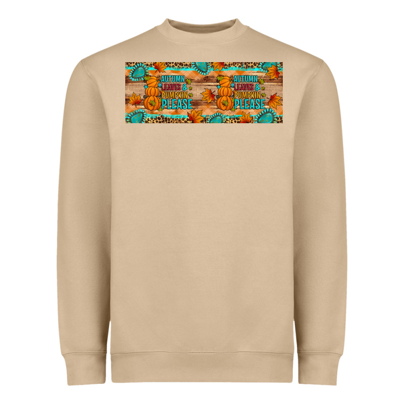 Autumn Leaves And Pumpkin Please 11 Oz Mug Heavyweight Sweatshirt by Artiststas | Teevron