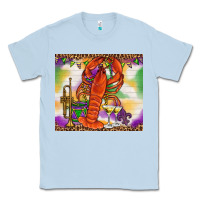Dusty Blue Mardi Gras Crawfish Tumbler Classic Tee - HowdyJamesFarm