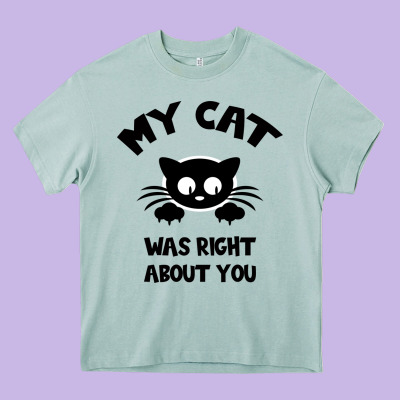 My Cat Was Right About You Heavy Core Tee Designed By Bettercallsaul