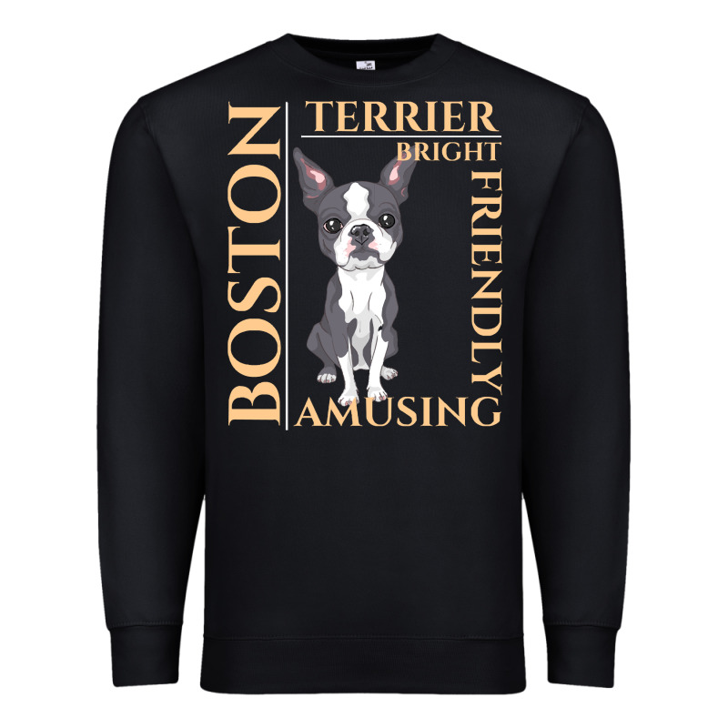 Boston Terrier T  Shirt Boston Terrier Dog Traits Gift T  Shirt Premium Sweatshirt by longCreatives | Teevron