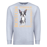 Heather Grey boston terrier t  shirt boston terrier dog traits gift t  shirt Premium Sweatshirt - longCreatives