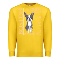 Lemon boston terrier t  shirt boston terrier dog traits gift t  shirt Premium Sweatshirt - longCreatives