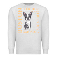 Oatmeal Heather boston terrier t  shirt boston terrier dog traits gift t  shirt Premium Sweatshirt - longCreatives
